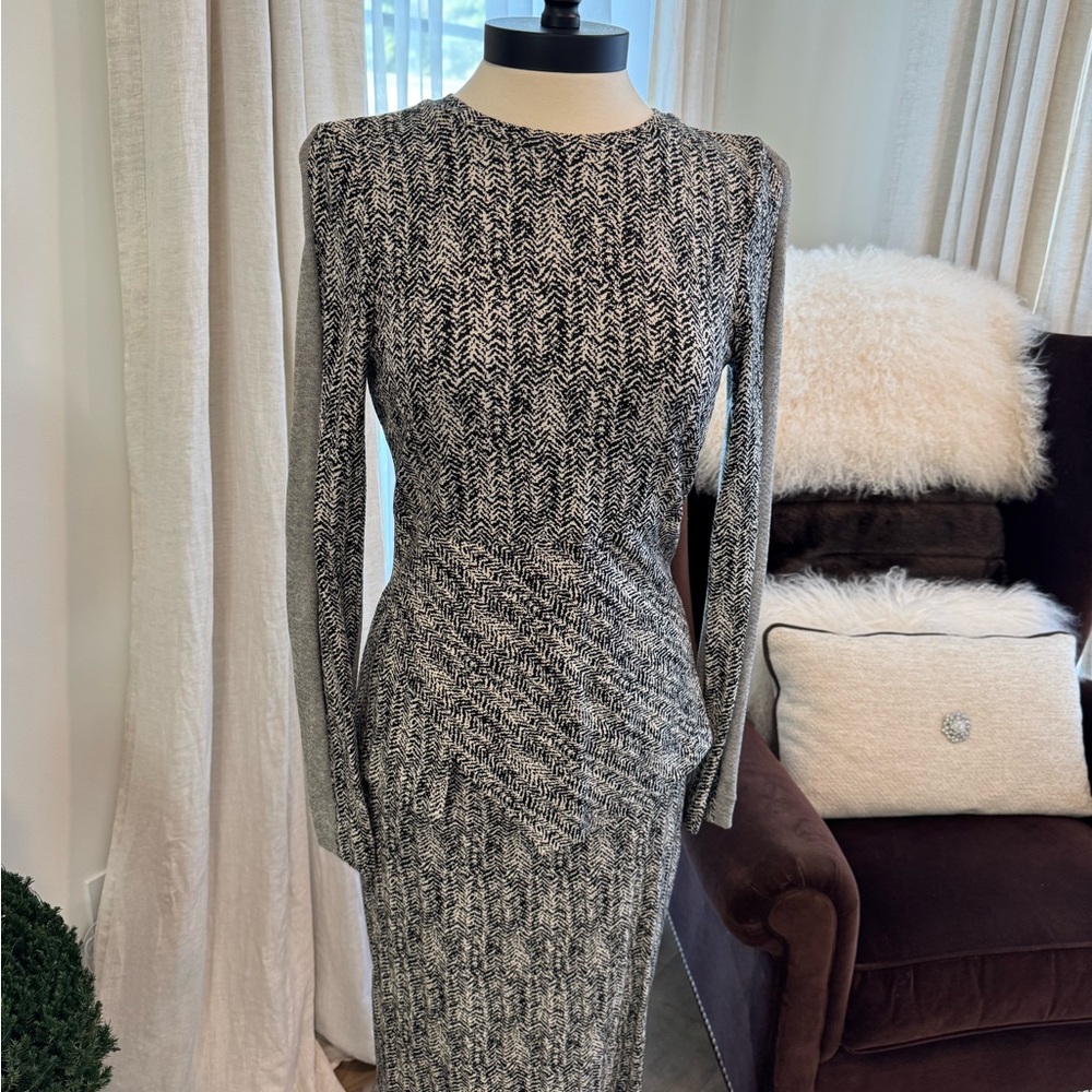 Per Se Black & Ivory Coordinating Top & Pencil Skirt - Size 4 & 6